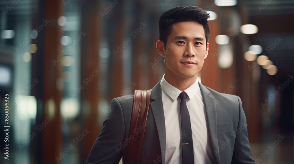 A dynamic Asian entrepreneur leading a successful business A dynamic Asian entrepreneur leading a successful business