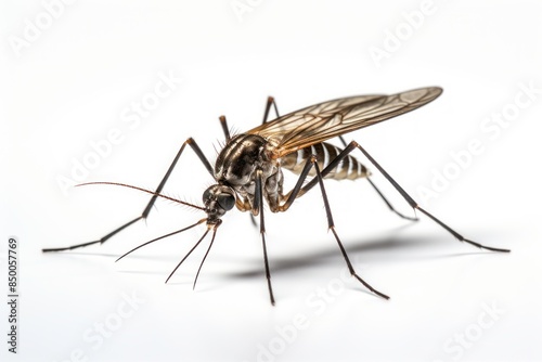 Close up Mosquito on white background. © CStock