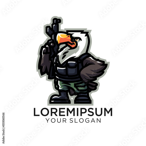 Eagle Mascot. Great for t-shirt designs, school mascot logo and any other design work