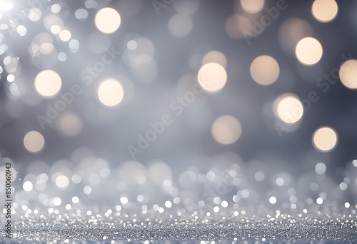 Silver confetti background with glitter, white sparkle, glistering diamond, for birthday, Christmas, invite, invitation, anniversary, 25th winter party, happy celebration