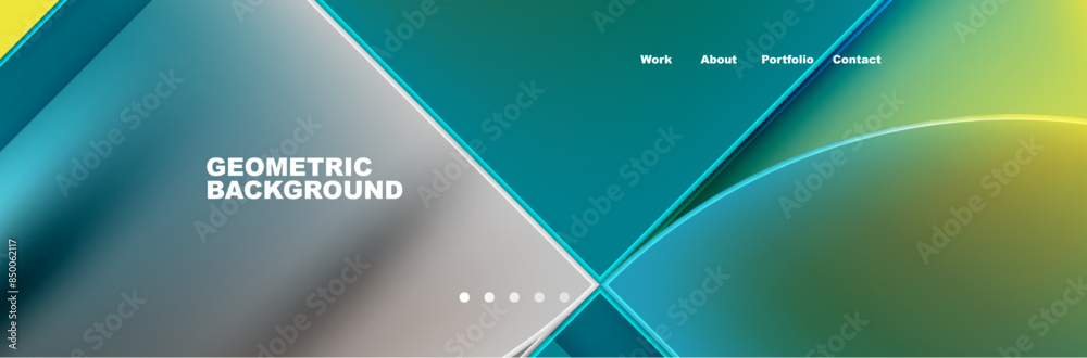 Obraz premium Trendy Simple Round Triangle and Circle with Gradients Abstract Background. Vector Illustration For Wallpaper, Banner, Background, Card, Book Illustration, landing page