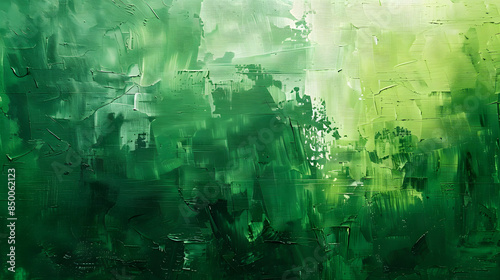 Abstract green painting background