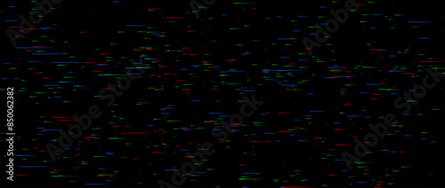 Static noise texture. Lost or bad TV signal concept. Random rippled video tape background. Glitch vhs pixel snow noise wallpaper. Image distortion distressed backdrop effect. Vector rgb noise 