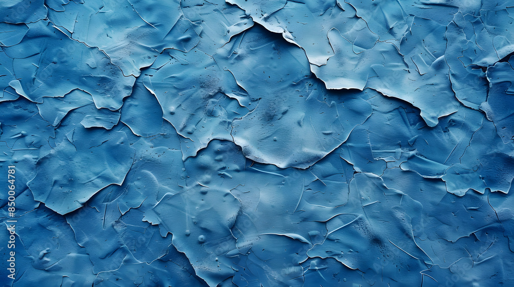 Beautiful abstract grungy blue stucco wall background in cold mood pantone of the year color concept