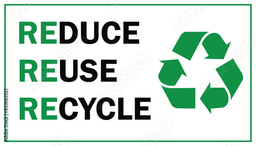 recycle symbol green sign, environmental conservation, reduce, reuse, recycle