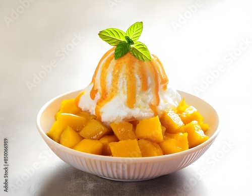 Shaved Ice with Fresh Mango