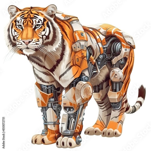 Tiger futuristic fashion