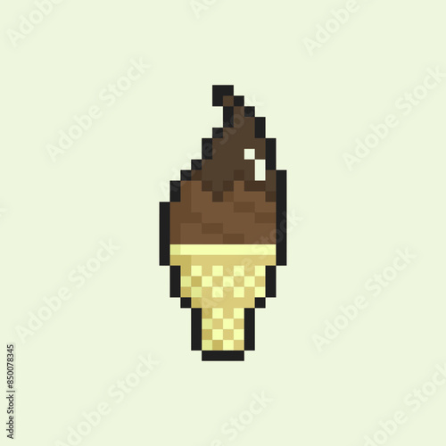 ice cream pixel art for dynamic digital projects and designs.