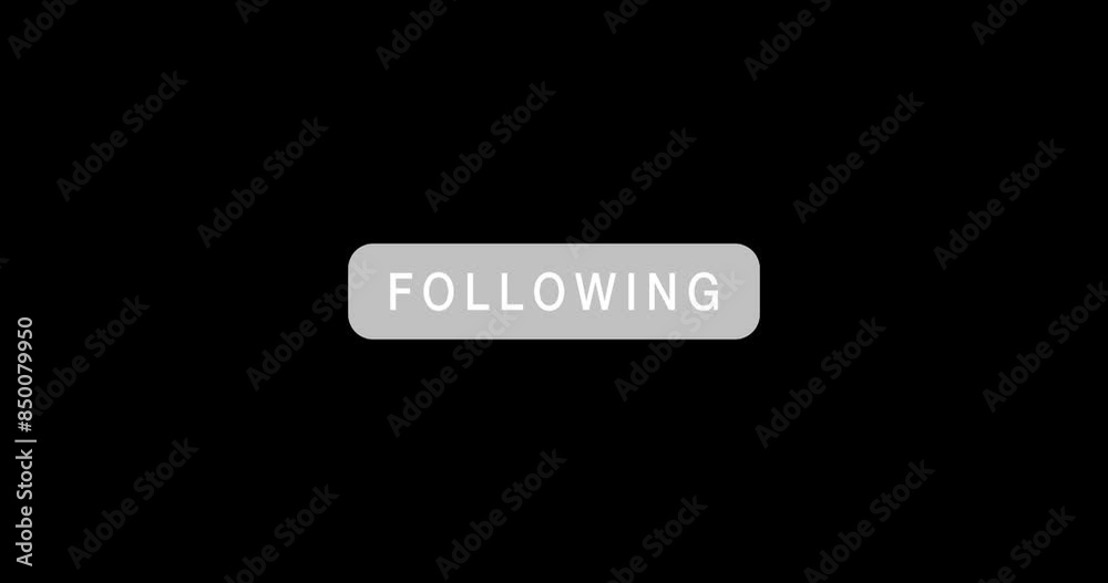 Web, digital and icon on social media with click for following button with technology by studio. Virtual, app and symbol for connectivity, networking or online community for data by black background. Web, digital and icon on social media with click for following button with technology by studio. Virtual, app and symbol for connectivity, networking or online community for data by black background.
