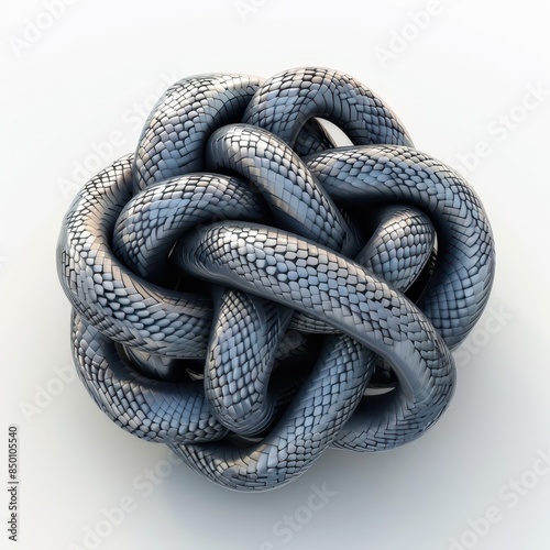 gordian knot on a white background