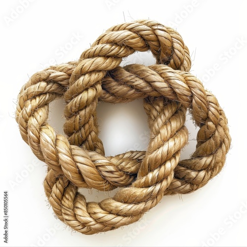 gordian knot on a white background