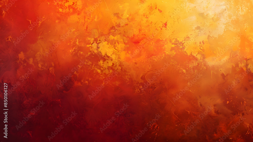 A red background with orange splatters and a yellowish orange color