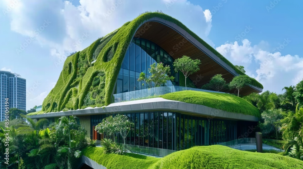 Fototapeta premium Green Office Building Design