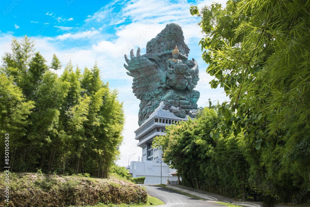 Beautiful view of Garuda Wisnu Kencana in Bali Island, Indonesia