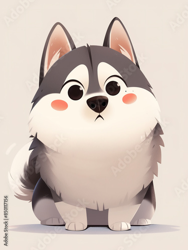 A variety of dog image libraries.Cute animal patterns of various breeds of dogs, illustrations, posters, background images, decorative graphics, wallpapers, stickers.