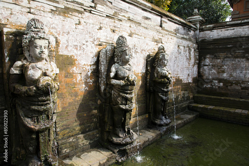 Obraz na płótnie Beautiful view of Fountains in Goa Gajah in Bali Island, Indonesia
w salonie