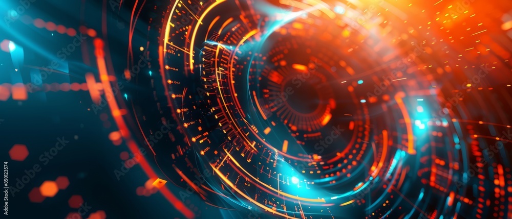 Fototapeta premium Abstract Futuristic Background. Modern Background