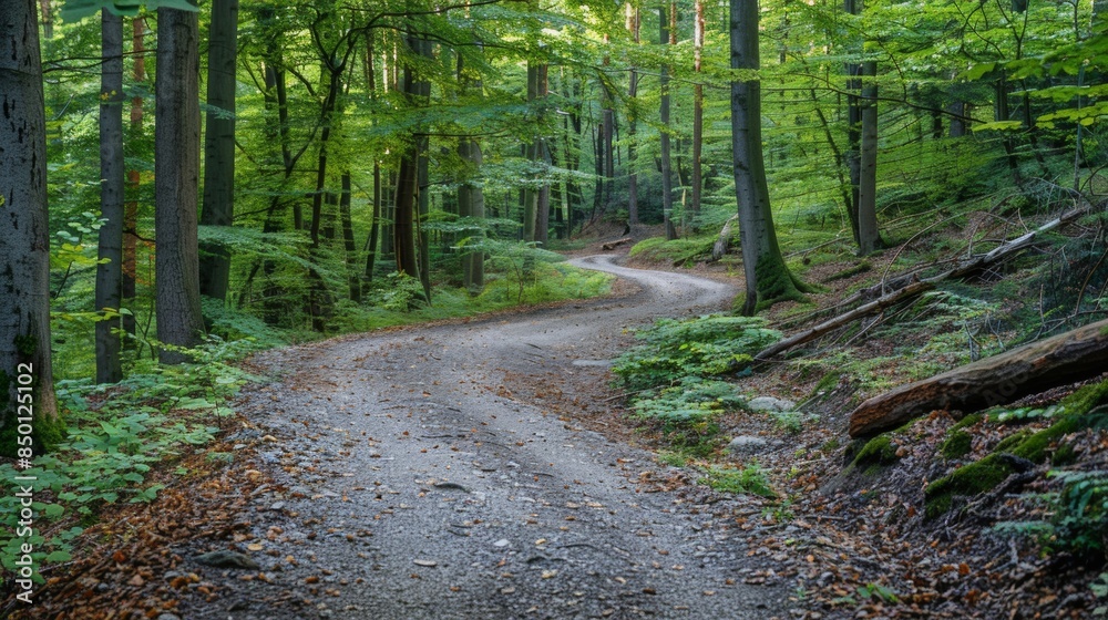 Fototapeta premium Forest with Tall Trees 