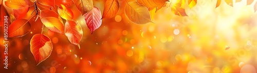 Vibrant Autumn Foliage with...