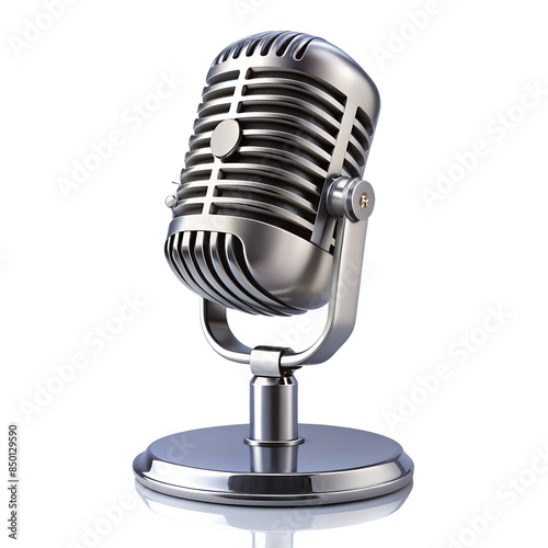 radio microphone isolated on background