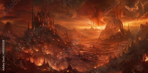 Explore the Intense Nature of Flame and Heat. Dramatic Fiery Scene concept