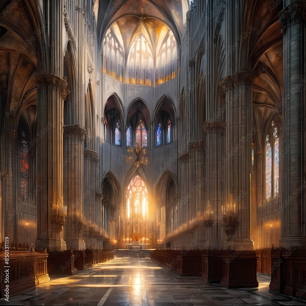cathedral oil painting styled illustration. Extremely detailed high resolution image cathedral oil painting styled illustration. Extremely detailed high resolution image