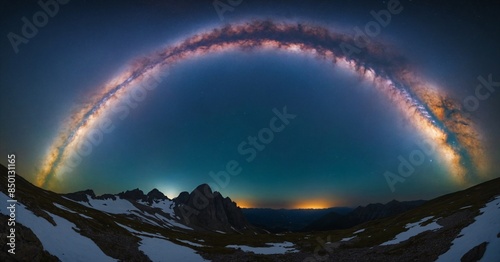 Caradhras – Milky Way arch above Vrsic pass photo