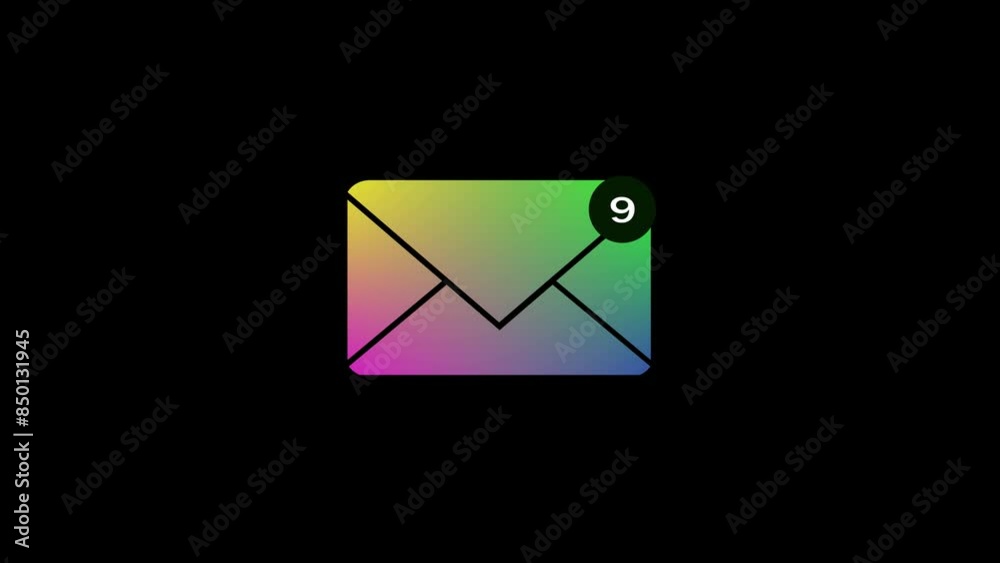 Message box icon new message window animation Message box icon new message window animation