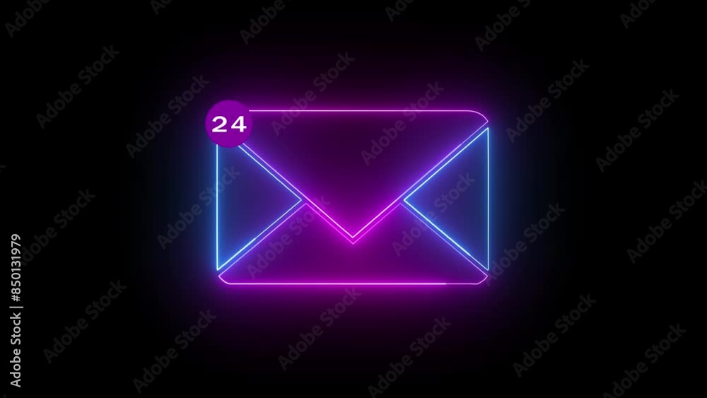 Message box icon new message window animation Message box icon new message window animation