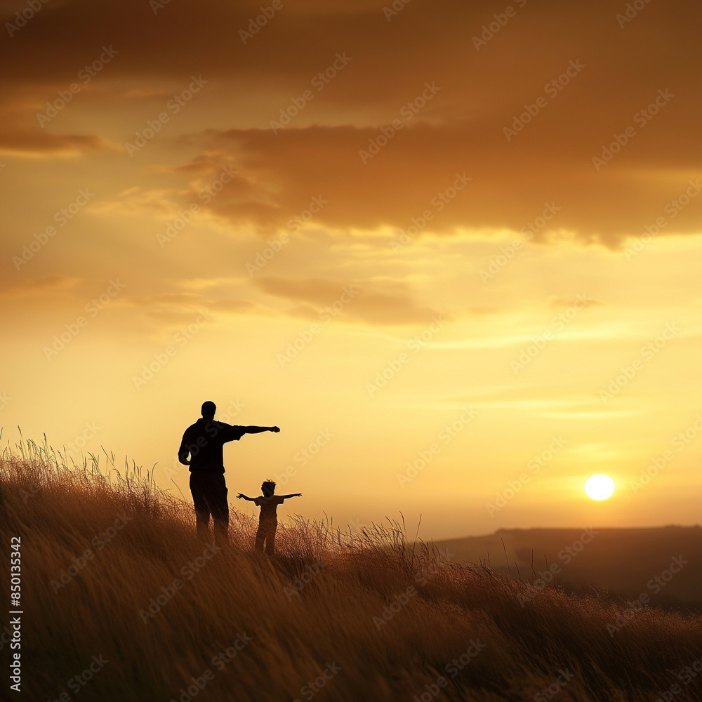 Fathers day, bonding with child. concept.