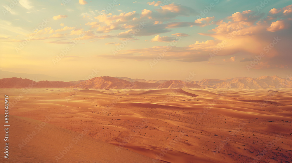 Expansive desert landscape at sunset | Vast and tranquil natural scenery
Expansive desert landscape at sunset | Vast and tranquil natural scenery