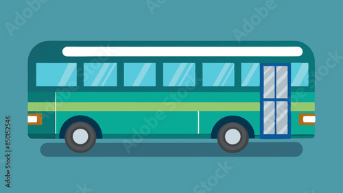 Bus on the background, representing transportation services. Bus on a backdrop, signifying urban mobility.