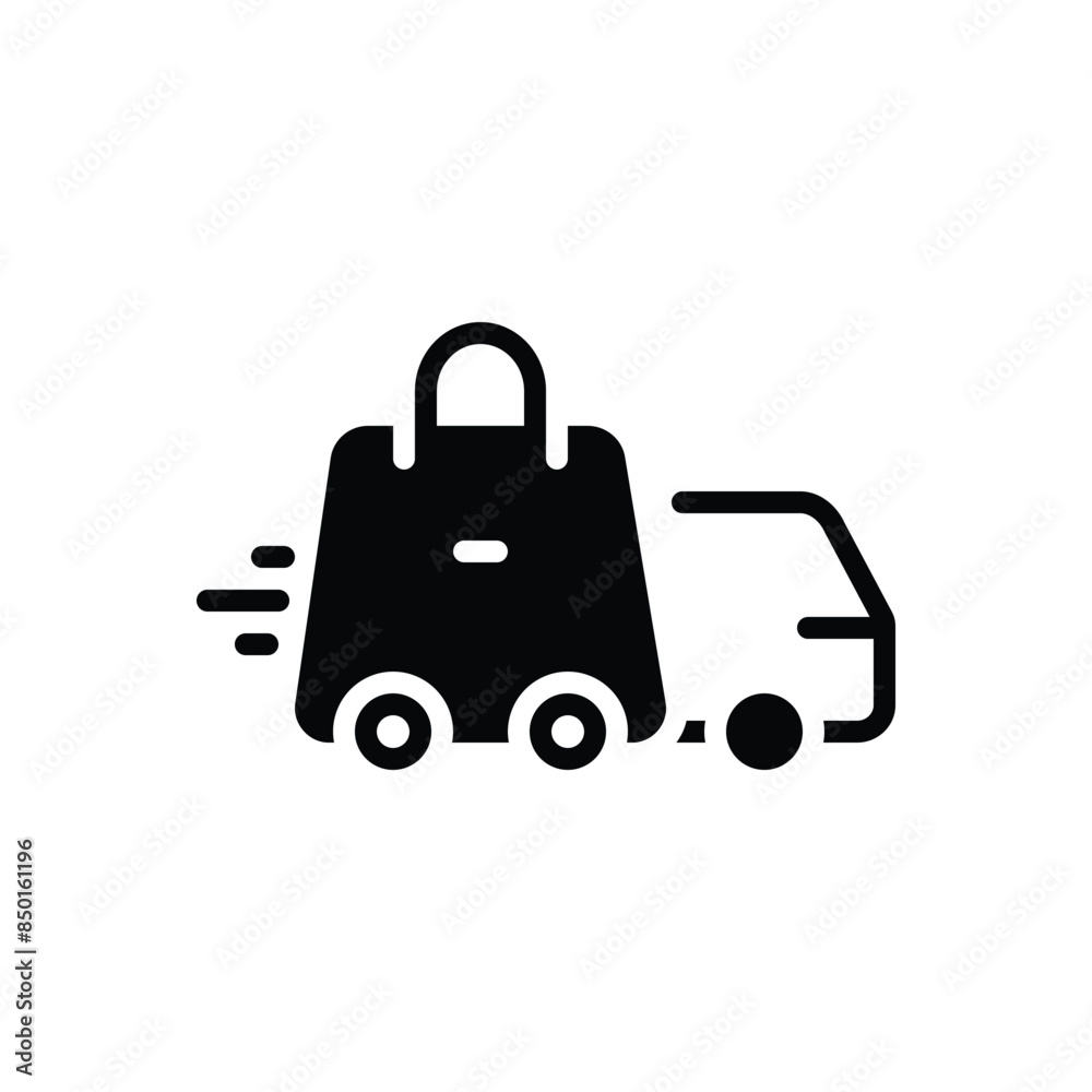 Black solid icon for delivery Black solid icon for delivery