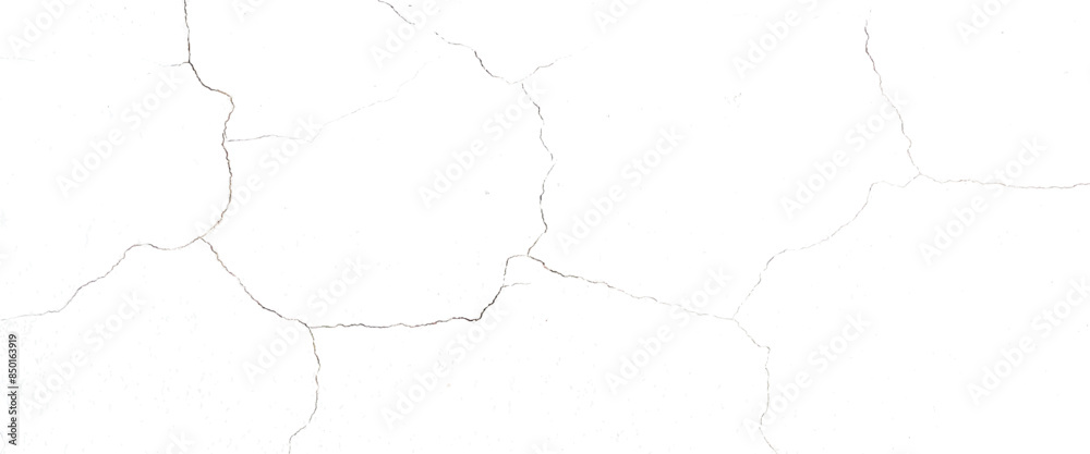 Vector grunge distress with cracked line texture stone wall with a crack.