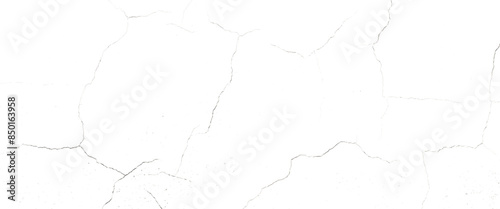Vector grunge distress with cracked line texture stone wall with a crack.