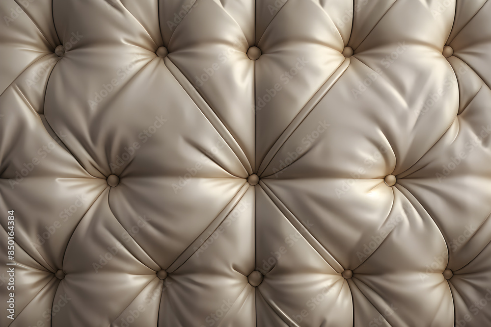 Naklejka premium Sophisticated tufted leather texture, ideal for high-end upholstery