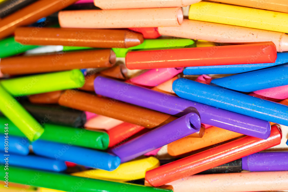 Close up of colorful crayons. Back to school idea concept. Background. Close up of colorful crayons. Back to school idea concept. Background.