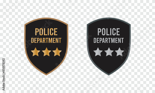 Vector Design Police Badge Icon Style.
