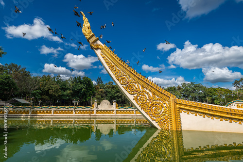 Wat Sa Prasan Suk or Wat Ban Na Muang, is a famous temple at Ubon Ratchathani, Thailand photo