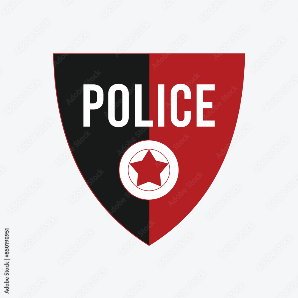 Police badge icon. Police shield icon. Police badge icon. Police shield icon.