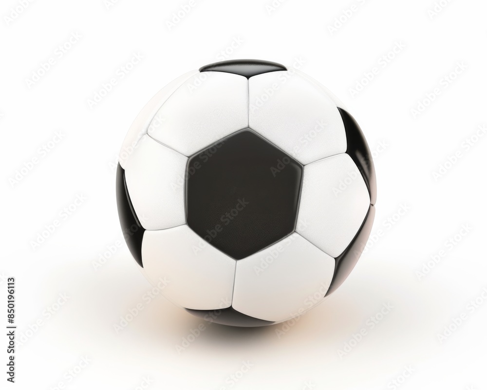 Soccer ball. Sports and equipment. Isolated 3d illustration on white background. Soccer ball. Sports and equipment. Isolated 3d illustration on white background.
