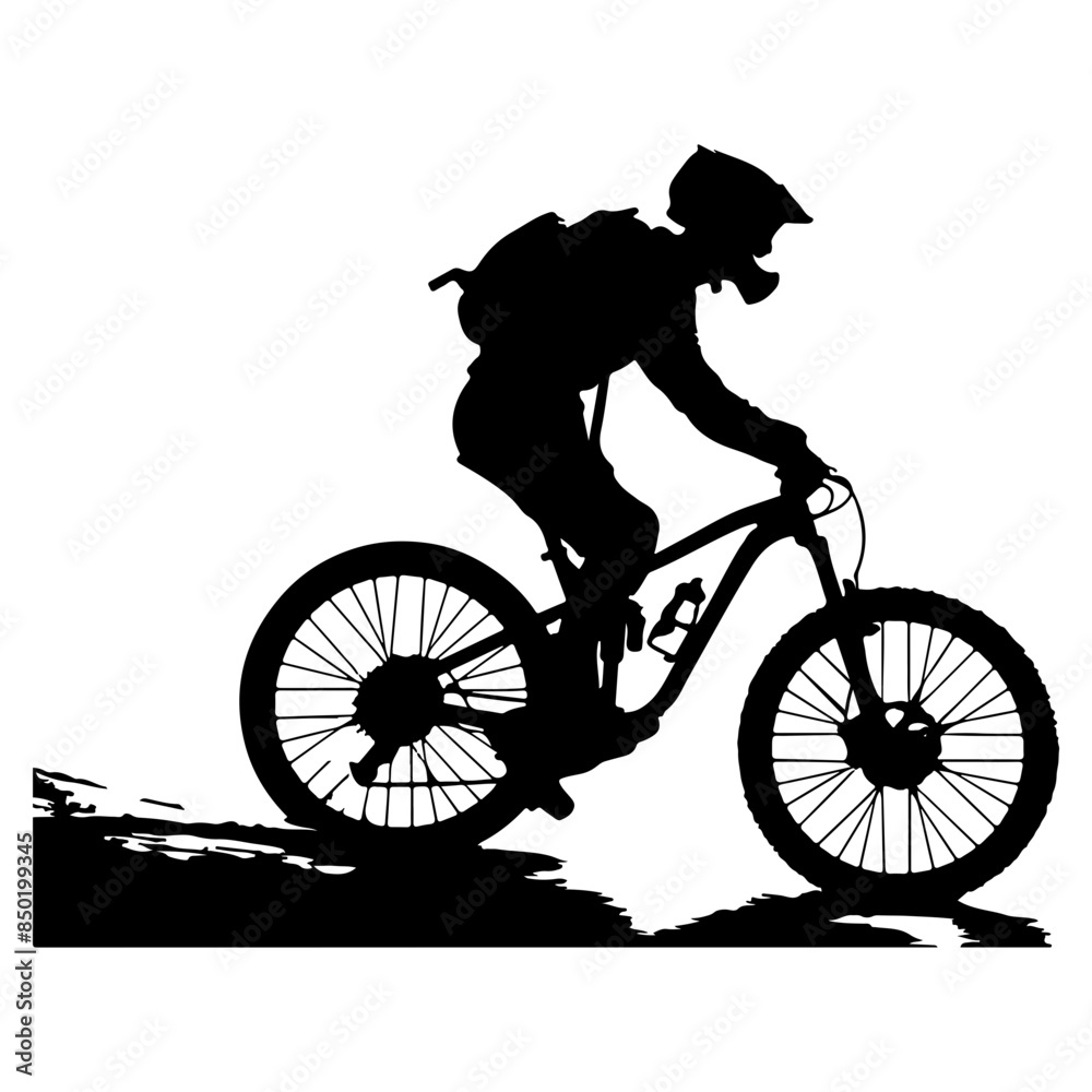 Obraz premium Mountain cyclis