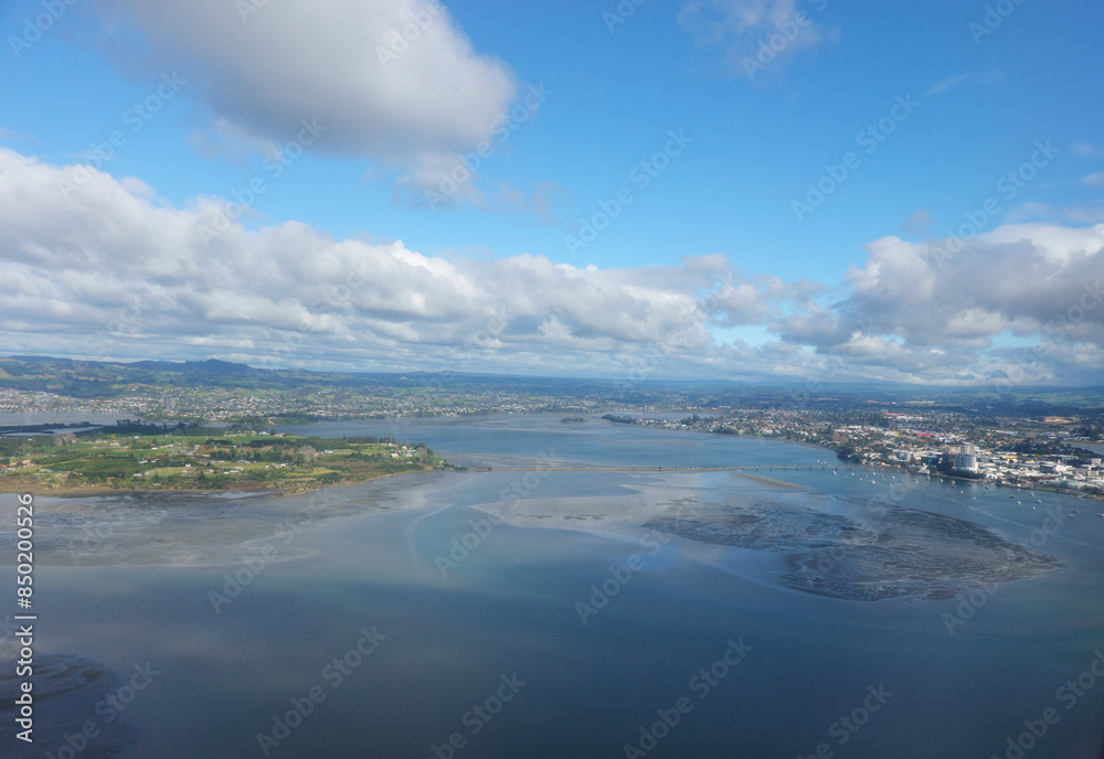 Obraz premium Tauranga aerial image
