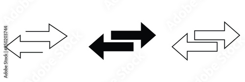 Transfer icon vector isolated on white background, logo concept of Transfer sign on transparent background, black filled symbol