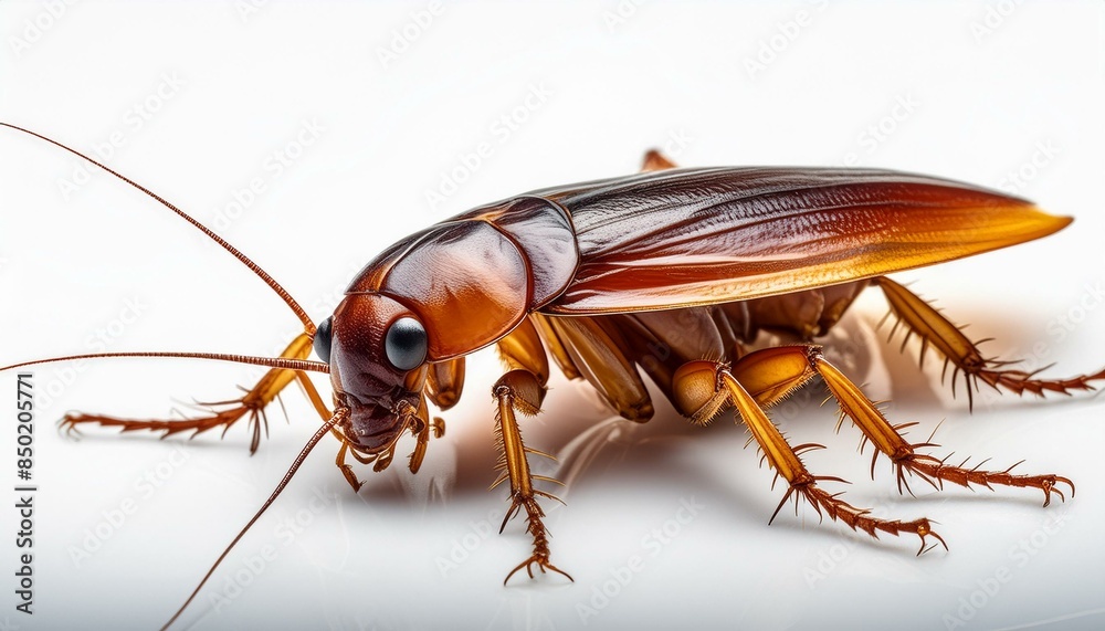 a cockroach on white background a cockroach on white background