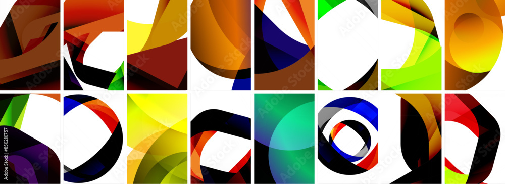 Collection of abstract background with waves, colorful shapes and 3d shadow effect. Vector Illustration For Wallpaper, Banner, Background, Card, Book Illustration, landing page Collection of abstract background with waves, colorful shapes and 3d shadow effect. Vector Illustration For Wallpaper, Banner, Background, Card, Book Illustration, landing page