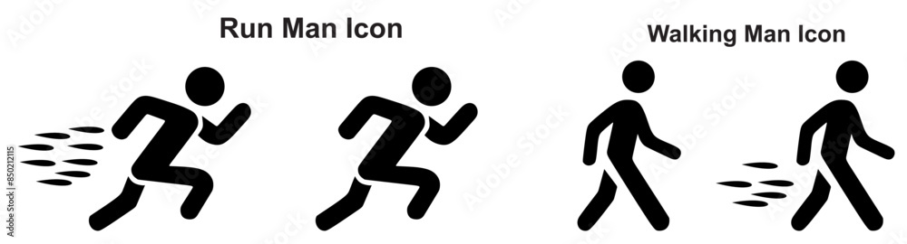 walking man icon in flat style People walk sign illustration pictogram Pedestrian business concept walking man icon in flat style People walk sign illustration pictogram Pedestrian business concept