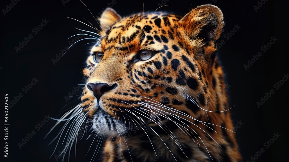 Obraz premium A Bold Leopard Background, Full Of Wild Energy