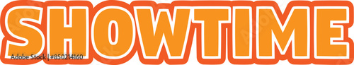 Show time lettering effect design
