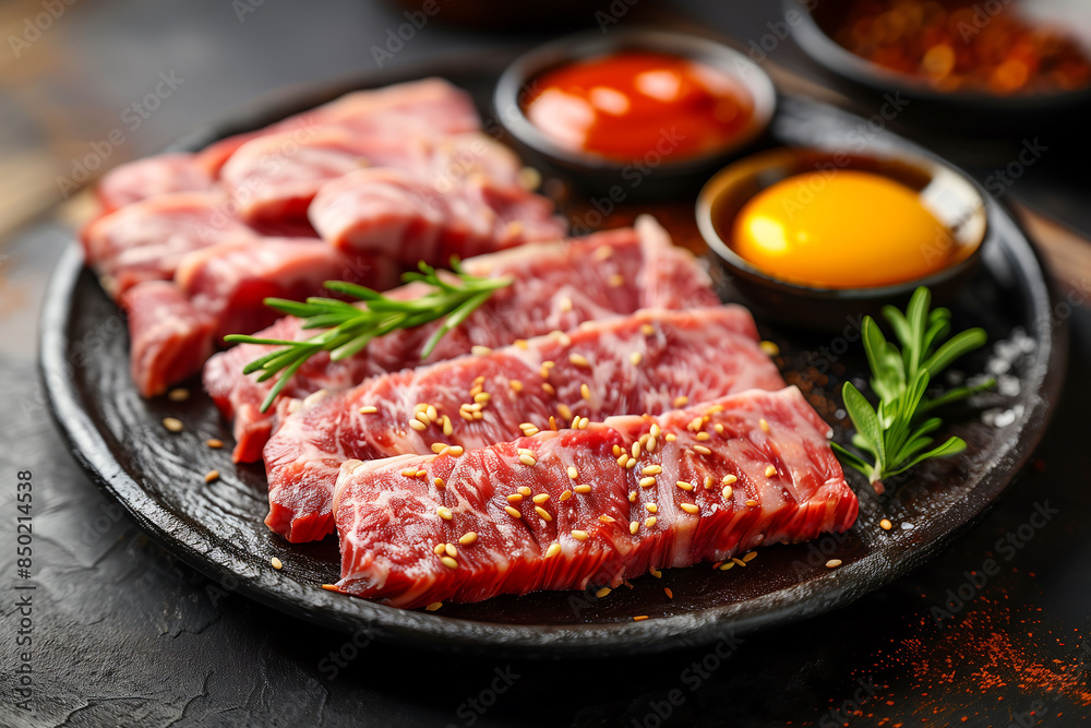 A nutritious assortment of high-protein foods including sliced ​​meat, egg, vegetables, and beans. Highlighting the variety and health benefits of a protein-rich diet.